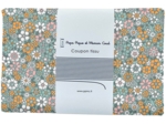 1 m fabric coupon EX2503 floral retro lichen