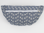 Banana bag navy embroidered gingham