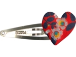 Heart hair-clips vermilion foliage
