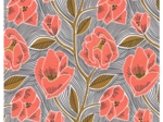 Cotton fabric ex2622 coral poppy
