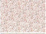Jersey fabric terracotta and nude flowers