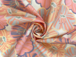 Cotton fabric ex2540 pastel striped anemones