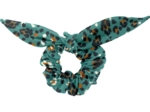 Bunny ear Scrunchie jade panther