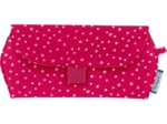 Glasses case fuchsia gold star
