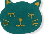 Meow hair slide emerald green