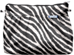 Pleated clutch bag zèbre