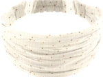 Headscarf headband- child size gaze pois or écru