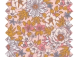 Coated fabric ex2356 vintage floral mustard