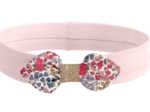 Jersey knit baby headband porcelaine rosée