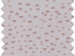 Coupon tissu 50 cm gray copper triangle