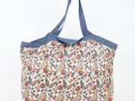 Pleated tote bag - Medium size plumes d'été