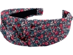 Large Crossed Headband camelias rubis