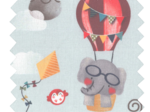 Cotton fabric ex2435 animals in balloon