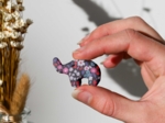 Elephant clip romance fleurie