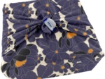 Furoshiki small 35 x 35 pensées marines