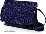 Square flap of saddle bag  navy gold star