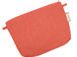 Tiny coton clutch bag coral lurex gauze