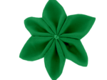 Star flower 4 hairslide bright green