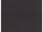 Quilted fabric black hexagonal quilt