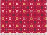Cotton fabric ex2468 scandinavian geo red gold