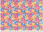 Cotton fabric ex2536 multicolored flowerbed