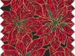 Coupon tissu 50 cm gold poinsettia ex1106