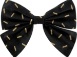 Bow tie hair slide golden straw