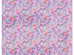 Coated fabric ex2649 fleuri ciel rose orange
