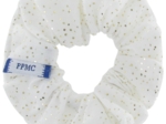 Small scrunchie white sequined