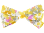 Ribbon bow hair slide mimosa jaune rose