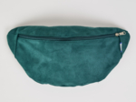 Small banana bag suédine vert foncé