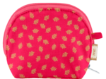 gusset coin purse feuillage or rose