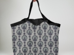 Tote bag with a zip lotus vert