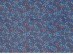 Coupon tissu enduit de 35cm  ex2245 badiane bleue