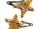 Star hair-clips gypso ocre