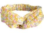crossed headband mimosa jaune rose