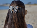 Bow tie hair slide leopard