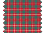 Cotton fabric ex2553 christmas tartan small lurex checks