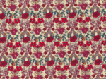 Cotton fabric coquelicot rouge