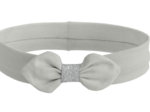 Jersey knit baby headband clair gray