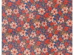 35cm coated fabric coupon ex2631 blue floral bohemian