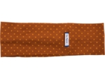 Stretch jersey headband  pois ocre