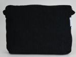 Large shoulder bag base black large corduroy