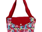 Tote bag with a zip kokeshis
