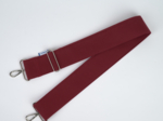 Wide shoulder strap burgundy