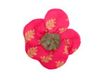 Mini Flower petal hair slide feuillage or rose