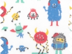 Coated fabric petits monstres