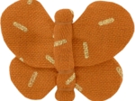 Butterfly hair clip caramel golden straw