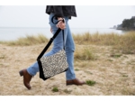 Square flap of saddle bag  leopard