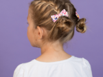 Ribbon bow hair slide lianes printanieres